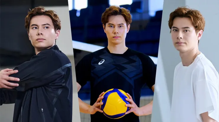 性格外向開朗的人氣男排選手高橋藍（圖片來源：KENLU網站）