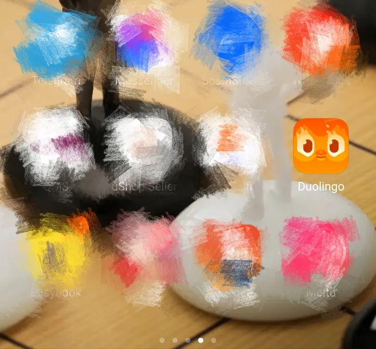 圖像變成橘色了