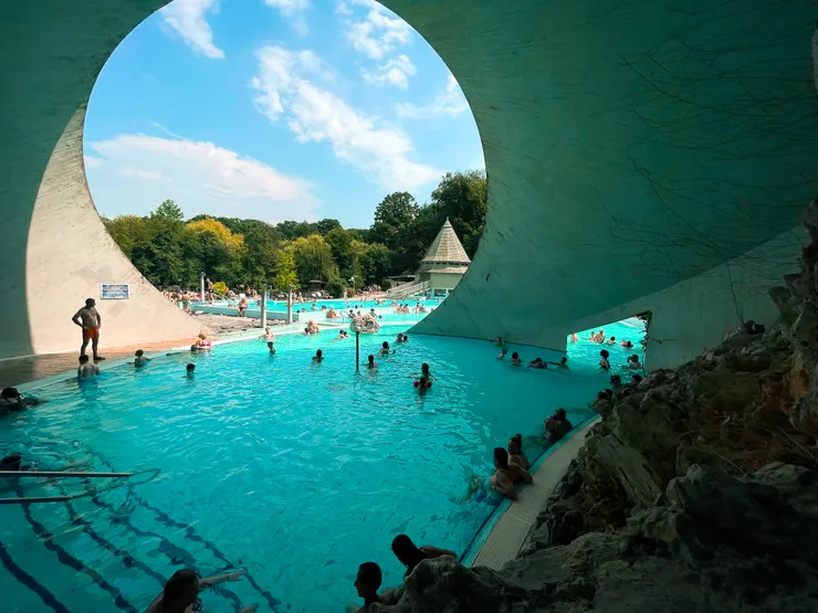 Cave Bath outside Swimming Pool shot by Emma @ Miskolc ,Hungary .16 / 07/ 2024.