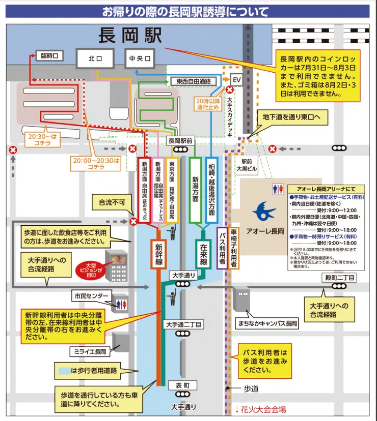 長岡車站進站管制圖