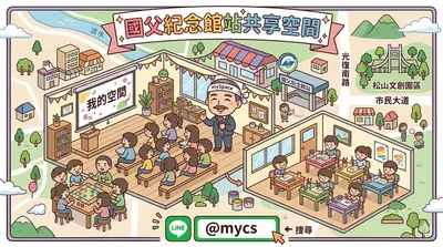 國父紀念館站旁，超萬能「雙空間」組合登場！✨