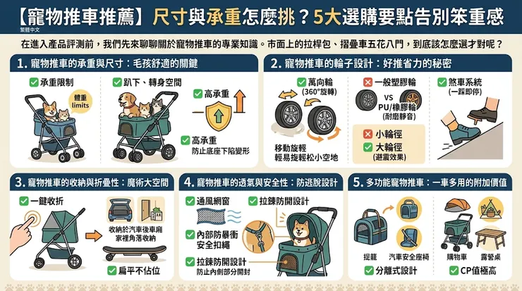 寵物推車推薦怎麼挑