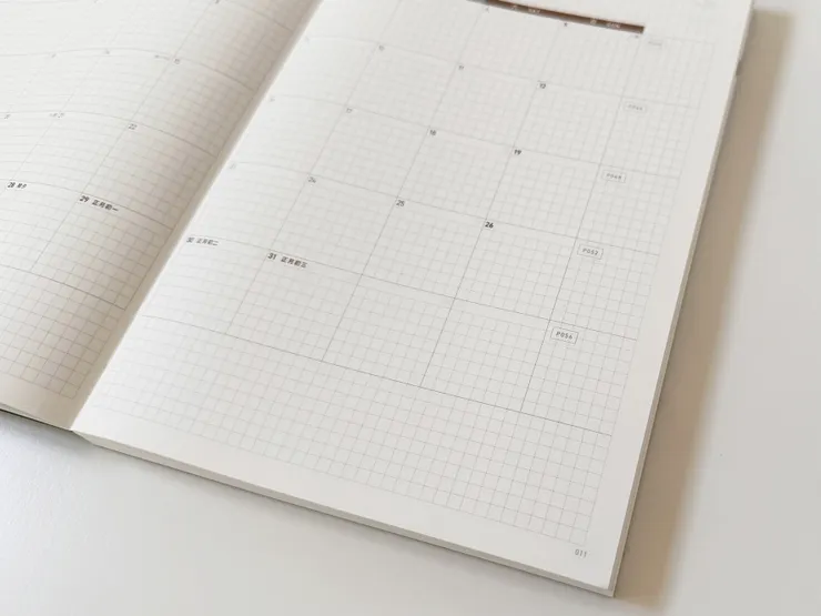 每週對應的週計畫頁碼