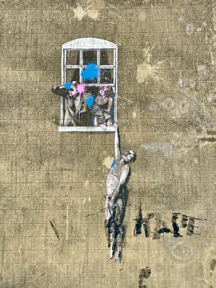 Banksy's Well Hung Lover