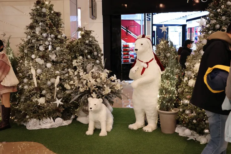 百貨內也有節慶佈置