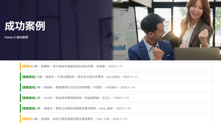 成功核貸案例-萬泰升貸