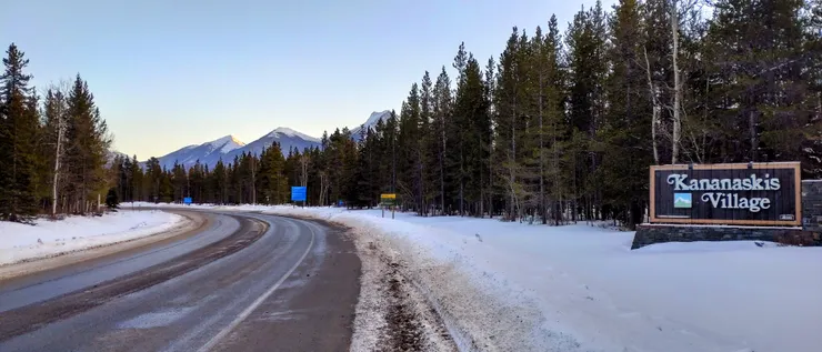 卡納納斯基斯村的立牌