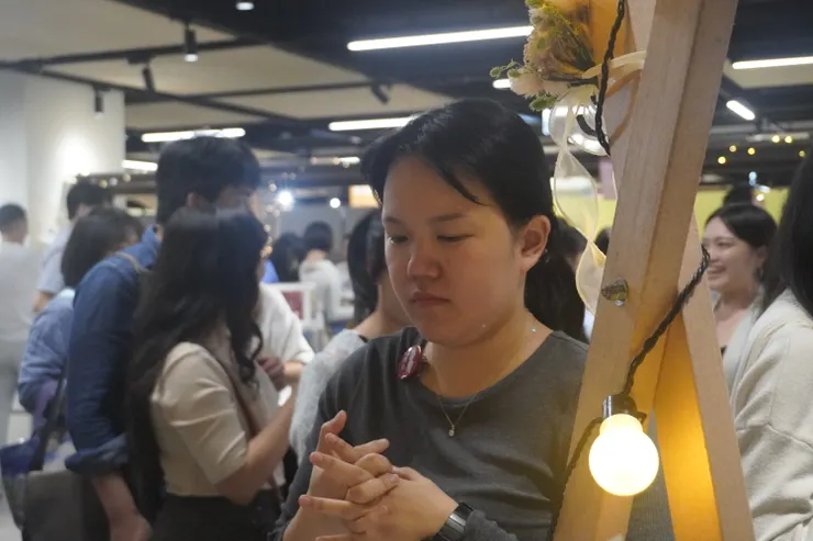 成果展出當天，我其實非常緊張。