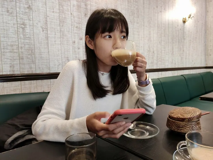 結果居然沒有ぶくぶく咖啡尖尖的奶泡照片