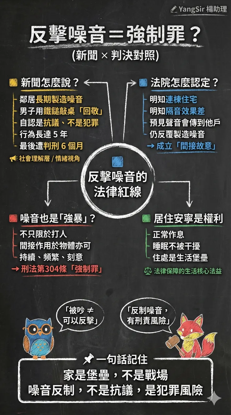 被噪音吵到,不代表自己可以反擊