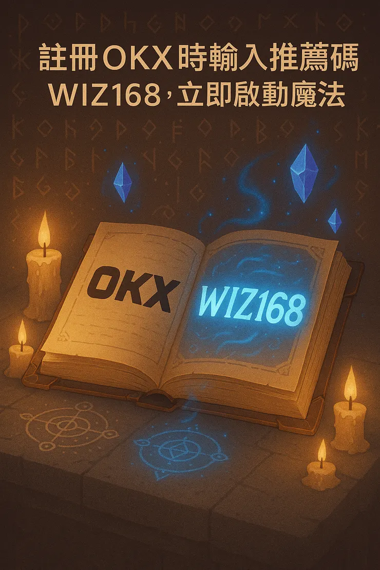 註冊OKX時輸入推薦碼「WIZ168」，立即啟動魔法手續費折扣