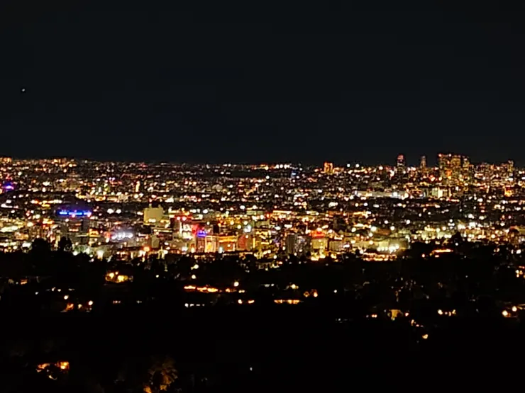 天文台外俯視洛杉磯夜景