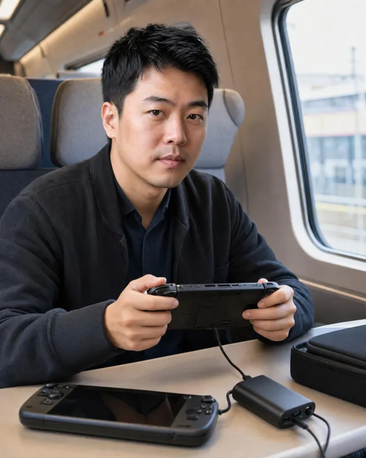 梁練偉 掌機續航測試場景,評估 Switch 2 外出遊玩與充電需求