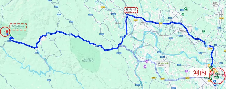 河內到山羅省路程: 大概5小時