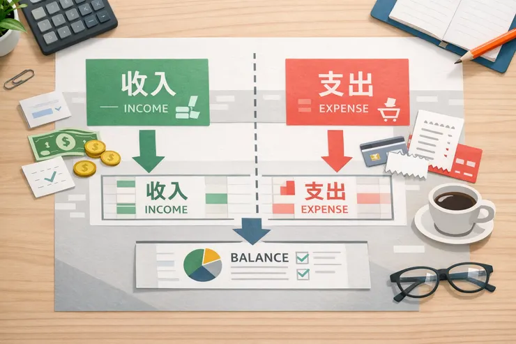 帳目被放到桌面上,而不是腦袋裡:Excel 在這裡扮演的是「承接結構」,不是「計算能力」。