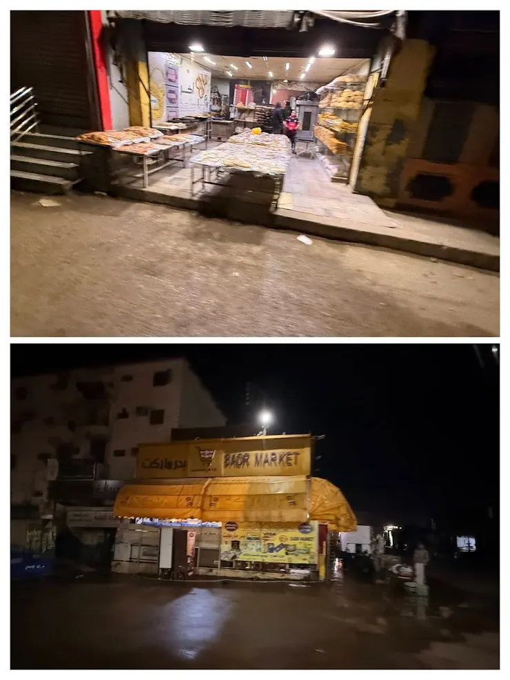 上圖是清晨少數營業的店