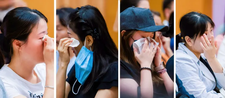 小一迎新生命教育週後，家長見證了正向教育對孩子成長的正面影響，不少家長在活動尾聲熱淚盈眶，場面感動