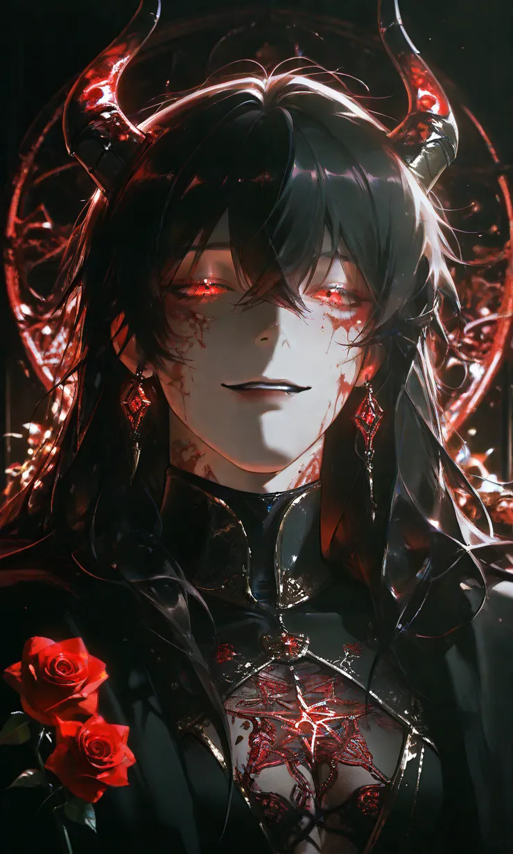 【惡魔契約】:暗紅的赤色暈染成一朵朵鮮艷的紅花,沒有春天的馨香,只有生命的氣息縈繞這漆黑冰冷的石製房間。祂美的令人難以直視,如果神明真的存在也不過如此。啊啊,神明。這世上沒有神明。回應愚者祈禱的只有盯上靈魂的惡魔。那雙彷彿能將人吸入的眼眸禁錮了靈魂,那光聆聽就令人起雞皮疙瘩的聲音悅耳的響起。「吾討厭空洞的靈魂,那吃起來就跟蠟沒兩樣——為了讓汝變好吃點,就讓吾來寵汝吧。」這是一場不平等的契約,這是終為了毀滅而活下去的——一生。