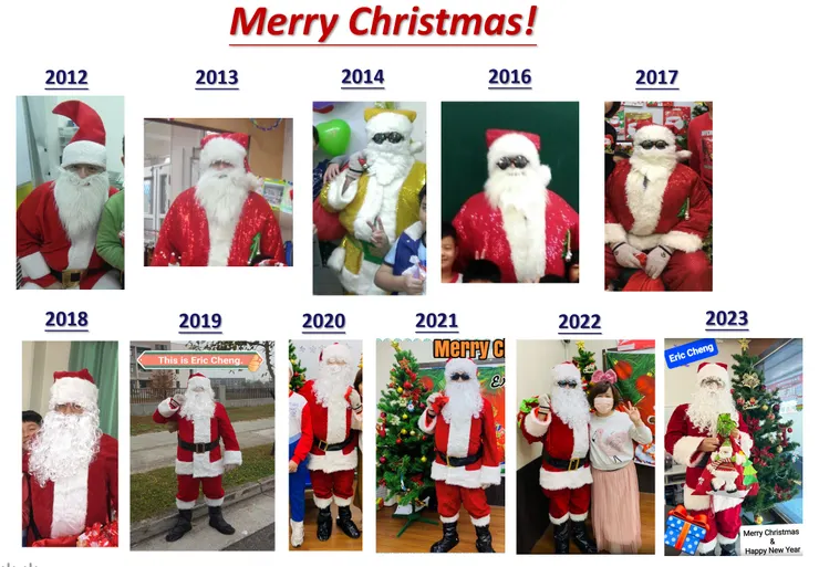 艾瑞克每年都轉職成聖誕老公公
