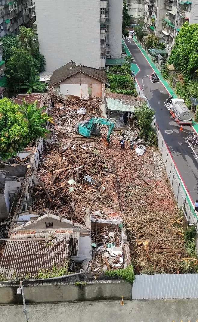 2024年9月20日，攝於溫州街52巷拆除現場（圖片為筆者友人提供）