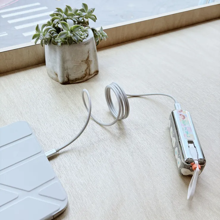 TOUGHER Type-C to C快充編織捲捲線充電線-7