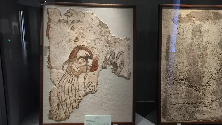 圖22 <<舞女圖>> 唐 (689年) 1995年高陵馬家灣村李晦夫婦(皇室貴冑)墓 局部/攝影©XIAN-YI 2023