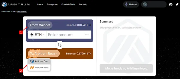 Arbitrum|教你如何從Layer1 to Layer2 跨鏈教學 以太坊主網到Arbitrum Nova