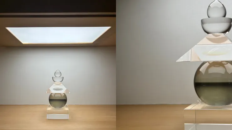 杉本博司的系列作品之一，《光学硝子五輪塔》 ｜2025.08.26拍攝