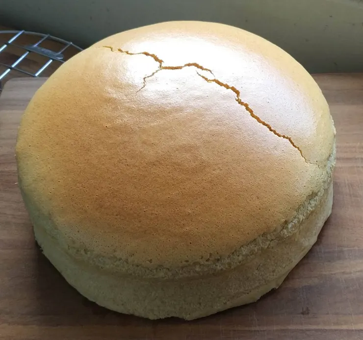 吾家次女做的古早味蛋糕