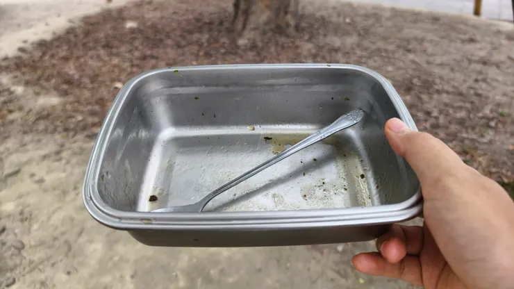 完食！這是好吃到忘了拍照的松阪豬便當