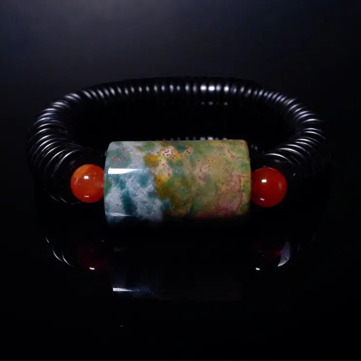 海洋碧玉 內心力量 男士手鍊-孤品