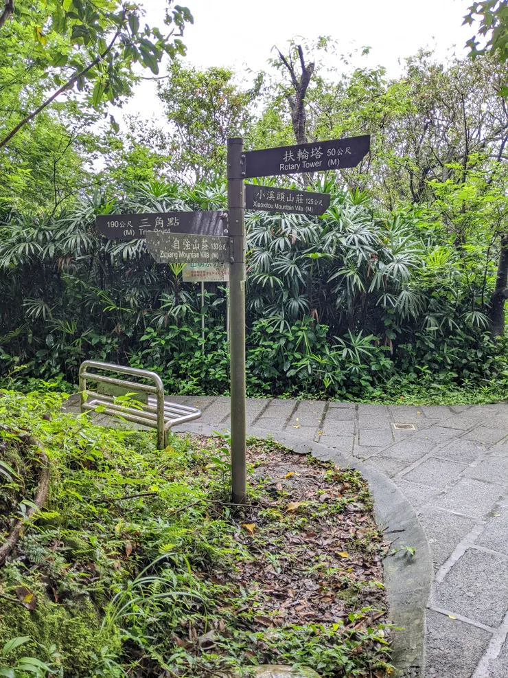 先左取前往三角點，再回來往扶輪塔方向