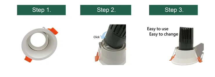 Replacement steps of RD-DEEP Downlight Series-TJ2 Lighting