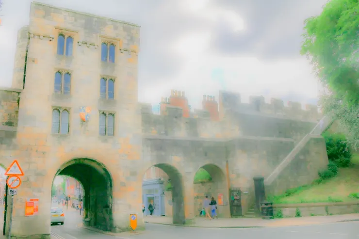 約克(York)的城門一景