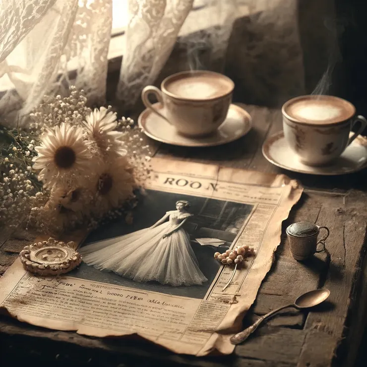 The local paper had once covered her wedding in a now-yellowed corner of the lifestyle section, the words now just a blur, like the image before me. 