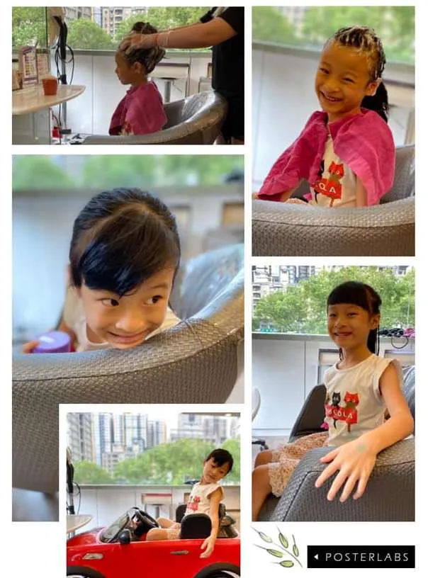 ▲ 幼稚園畢業典禮前的髮廊初體驗