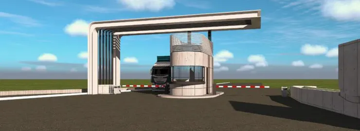 方案九、一體成形的白色鐵件，我覺得藝術感很強烈