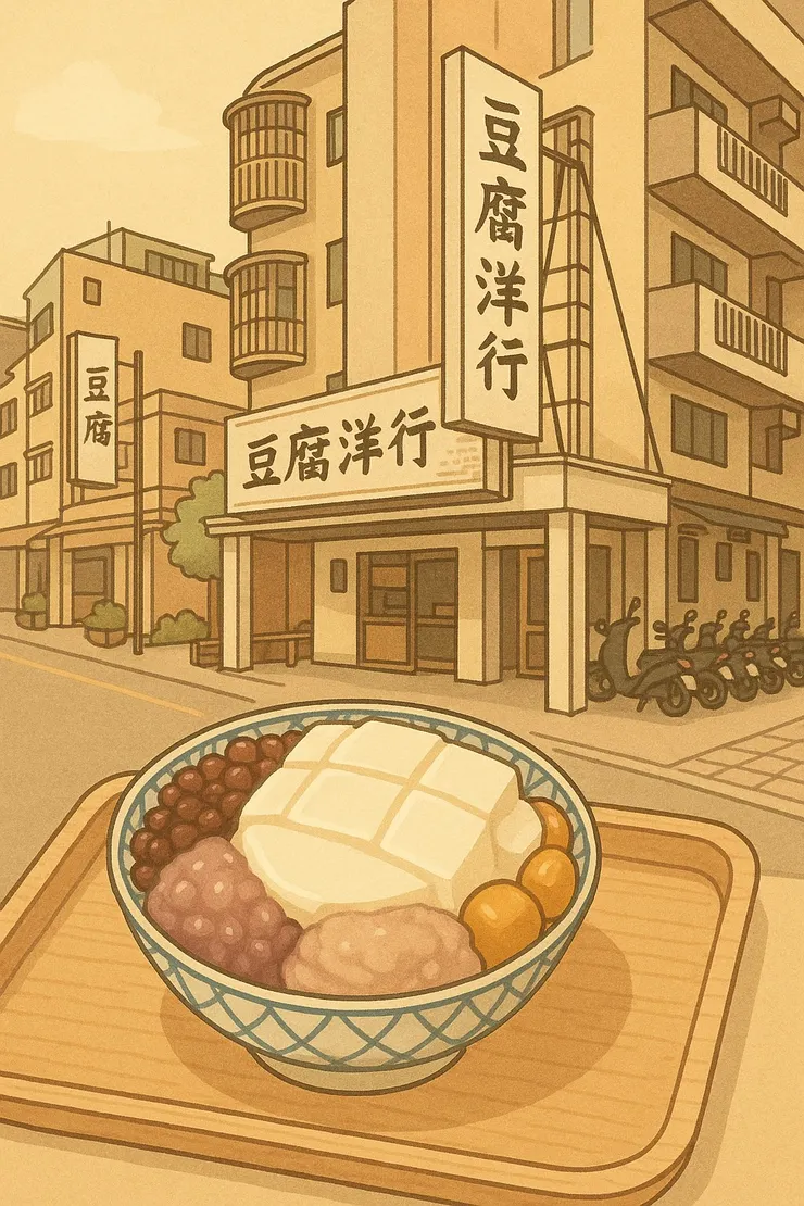 芋泥芋圓紅豆牛奶豆腐冰