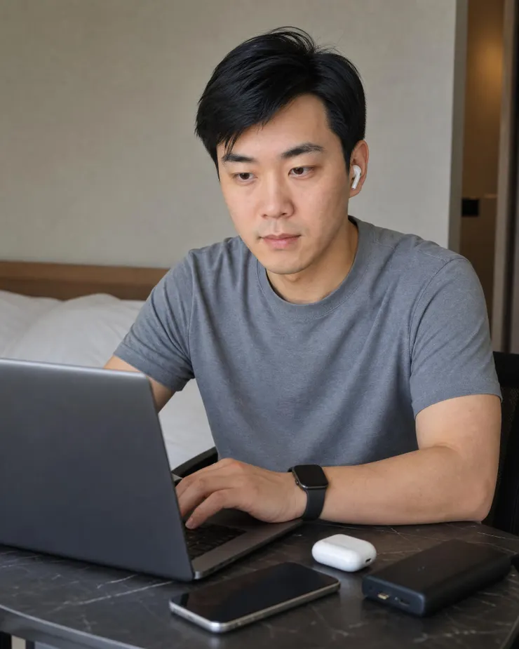 梁练伟展示 AI PC 与手机耳机手表的多设备工作流