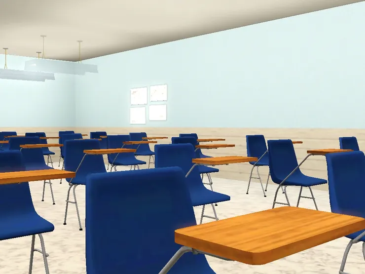 也當然出租過做大型補習班。在考試季節這房間很是搶手，要預約及抽籤。