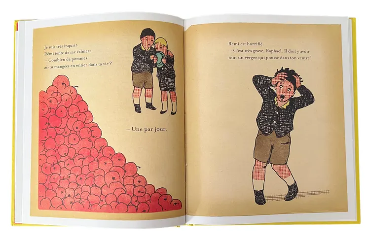 「天啊！拉斐爾這很嚴重，你的肚子裡一定有整座果園」