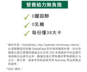 ０乳糖、０膽固醇，營養無負擔