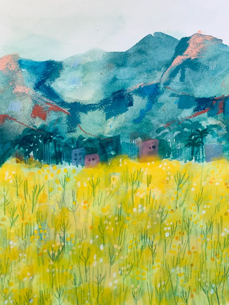 雖然一直都喜歡山，但是東邊的山和西邊的山總是不太一樣，沿著縱谷和東邊的山一起跑步時，不快樂，不喜歡，不知道該如何是好的好像都會被包容。