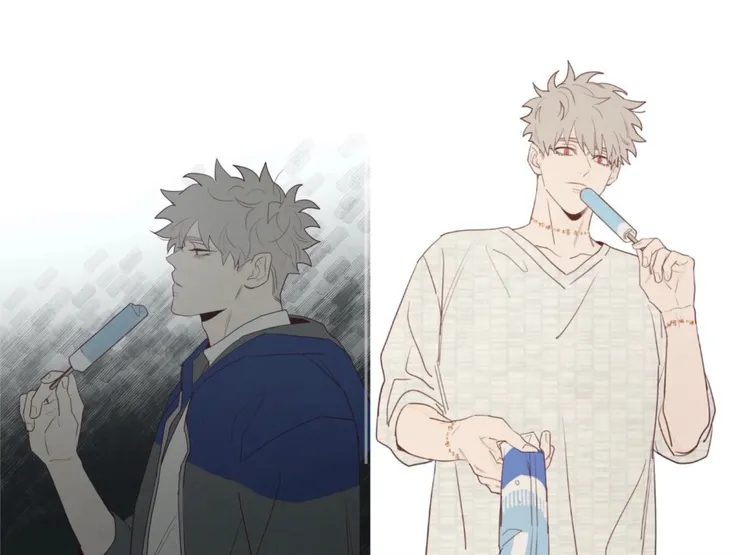 失憶前的人類晛和失憶後的「鬼怪」晛