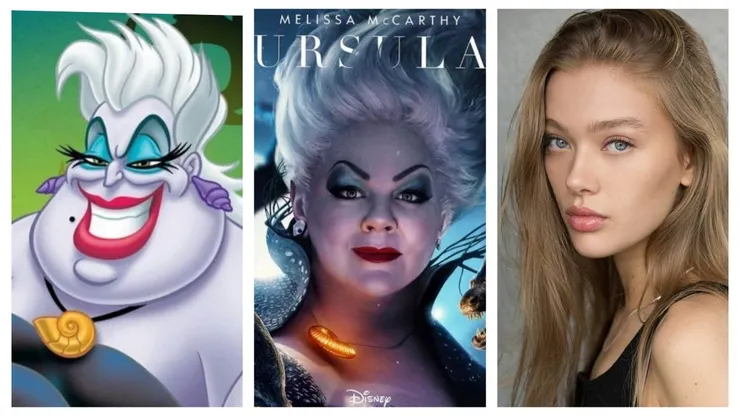 烏蘇拉變身三部曲,直接變成公主主,但是化妝的時記得嘴角加一顆痣就可以。