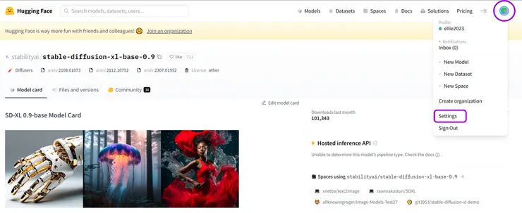 stabilityai SDXL0.9模型下載頁面