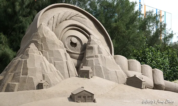 ▲2025苗栗「通霄沙雕藝術節」逍遙沙城/圖片來源：Betty's Jump Diary