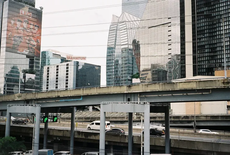 從青旅頂樓望出去的市景