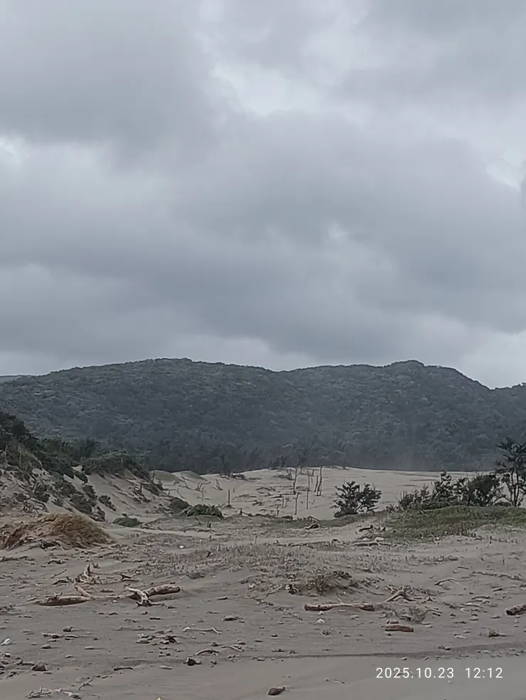 九棚大沙漠，自拍攝