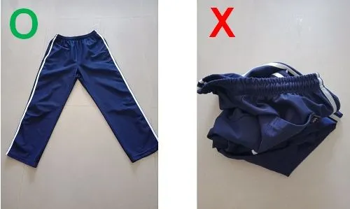 圖左是可以被辨識的長褲,圖右結果辨識失敗